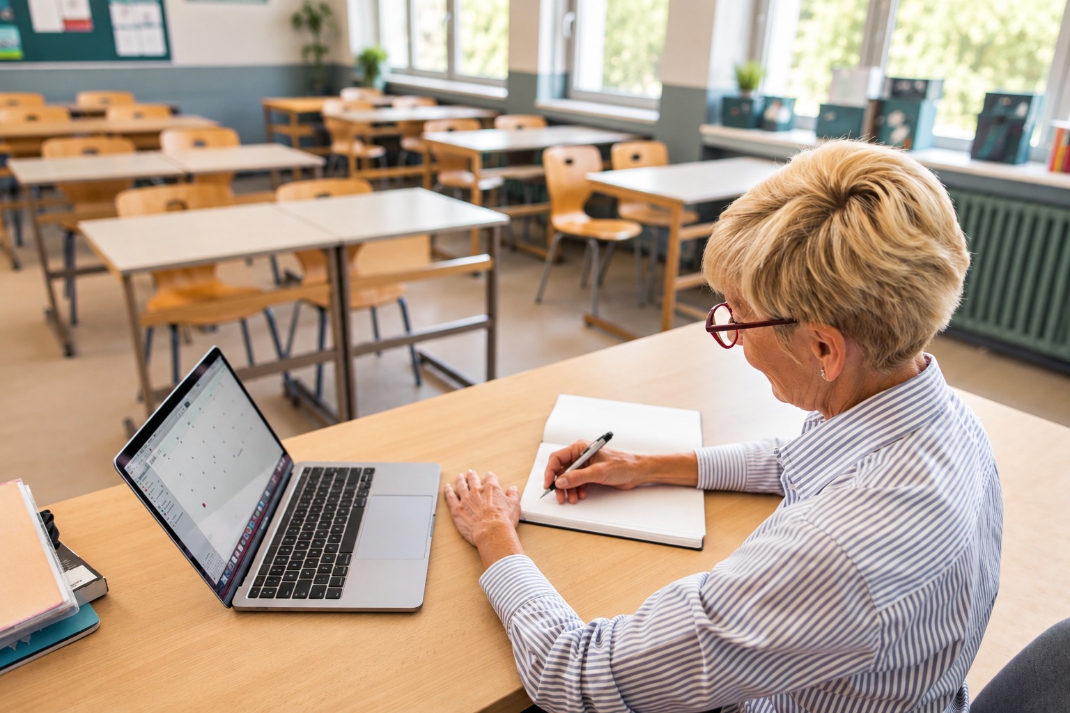 Ervaren 70-jarige docente vol passie voor de klas